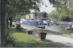  ??  ?? SCENE: Brighouse canal basin