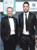  ??  ?? Irish duo: Ireland boss Joe Schmidt with Conor Murray at last night’s awards in Dublin (below)