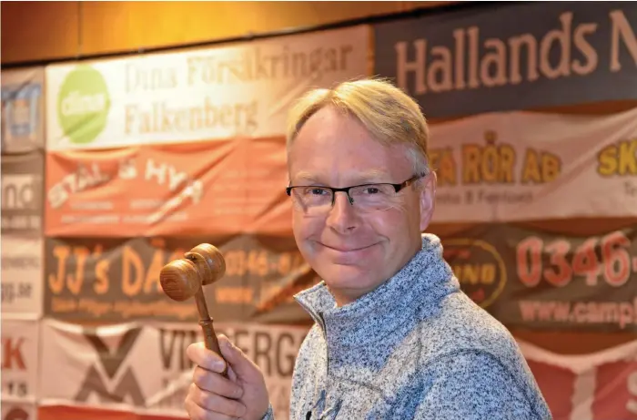  ?? Bild: ANDERS FLINK ?? NY PÅ POSTEN. Peter Nilsson heter Falkenberg­s BTK:S nya ordförande.
