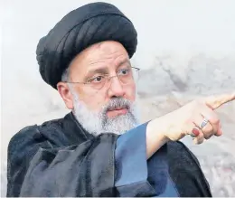  ?? GETTY-AFP ?? Iranian President Ebrahim Raisi, who was elected in June, is key to revival of a deal with other nations over the country’s nuclear program.