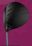  ?? ?? Turbulator­s on the crown help to increase clubhead speed