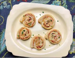  ?? (Arkansas Democrat-Gazette/Kelly Brant) ?? Ham and Cheese Pinwheels