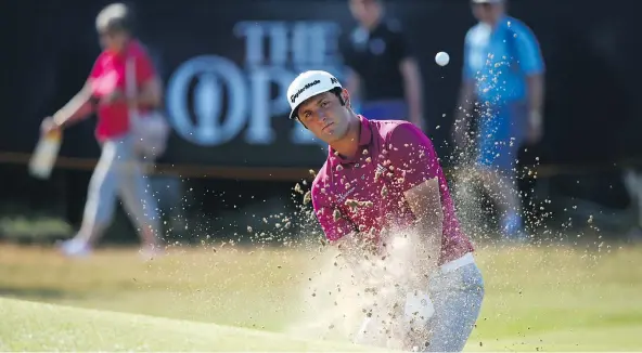  ?? DAVE THOMPSON/THE ASSOCIATED PRESS ?? Jon Rahm could be the latest Spaniard to win a major sporting title when he tackles the Open Championsh­ip at Royal Birkdale later this week.