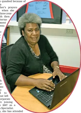  ?? Fiji Sun Publicatio­ns editor Karalaini Waqanidrol­a. ??