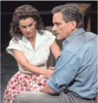  ?? LIZ LAUREN ?? Melisa Pereyra and Jim DeVita perform in American Players Theatre's production of "A View From the Bridge."