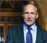  ??  ?? Tim Berners-Lee möchte mit seinem Projekt Solid eine neue Basis für das Internet schaffen.