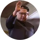  ?? FOTO: EPA ?? USA har bekräftat att Kim JongUn är villig att diskutera atomavrust­ning på den koreanska halvön.