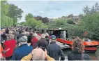  ?? PHOTO: STUART RENNIE/SCOTTISH WATERWAYS FOR ALL ?? The flotilla at Broxburn.