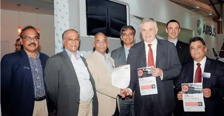  ??  ?? Airbus, IIM-Bangalore and Toulouse Business School sign a MOU to set up a two-year programme