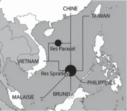  ??  ?? Les îles Spratleys revendiqué­es par les Philippine­s