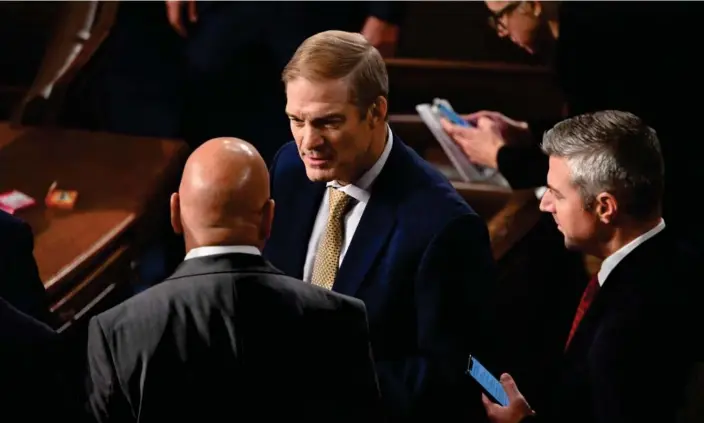  ?? ?? Jim Jordan of Ohio in the House chamber at the US Capitol in Washington DC on Tuesday. Photograph: Saul Loeb/AFP/Getty Images