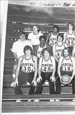  ??  ?? GREGG POPOVICH, top row, far left, was a young, first-time coach taking over a ragtag Pom