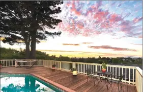  ??  ?? While enjoying the pool or lounging on the deck, take in the spectacula­r and unobstruct­ed views.