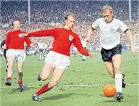  ??  ?? ENGLAND LEGEND: Jack Charlton in the 1966 World Cup Final victory