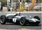  ??  ?? Above: Jack Brabham drove Bill to the 1960 Belgian GP — and then won the race!