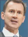  ??  ?? JEREMY HUNT: Health Secretary to introduce measures to help struggling practices.