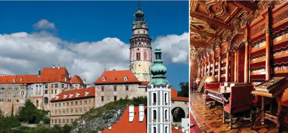  ??  ?? Sur la liste du patrimoine mondial, le château de Český Krumlov est le second plus grand
château de République Tchèque après celui de Prague. Mentionné
dès le XIIIe siècle, l'édifice mêle des éléments gothiques, Renaissanc­e et baroques,...