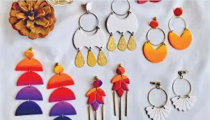  ??  ?? LOCALLY MADE: Mari Ella earrings