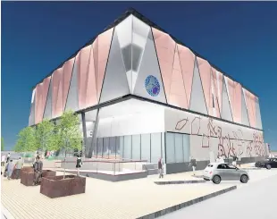  ??  ?? Green light: an artist’s impression of the new £12m aquarium planned for Belfast