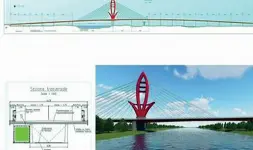  ??  ?? Il nuovo ponte fra Signa e Lastra a ovest di Firenze