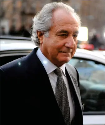  ?? Picture: Stephen Chernin/getty ?? Bernie Madoff was sentenced to 150 years in prison in 2009