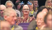  ??  ?? SNP delegates in Edinburgh yesterday