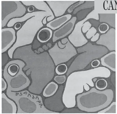  ?? SPIRITS JOURNEYS BY NORVAL MORRISSEAU ?? Paintings by celebrated Canadian artist Norval Morrisseau are among those that James White, an art wholesaler in Ontario, says he consigned to Marlowe Goring and that remain unaccounte­d for.