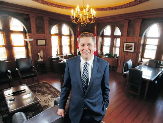  ?? PATRICK DOYLE / THE CANADIAN PRESS ?? Conservati­ve leader Andrew Scheer is beginning to sharpen his identity and that of his party, writes the Post’s Andrew Coyne.