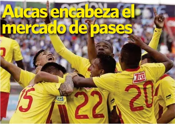  ??  ?? AUCAS renueva el plantel pensando en la siguiente temporada.