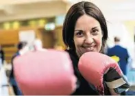  ??  ?? Kezia Dugdale at the Wellbeing at Work conference