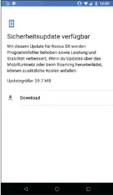  ??  ?? Manchmal können verfügbare Android-system-updates Probleme mit der Synchronis­ierung Ihres Google-kontos lösen.