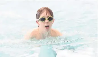  ??  ?? Lewis Tipper, winner from West Lancashire High School in the KS3 boys’ breast stroke