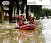  ?? ?? CESENA. Quedó con la mayoría de sus calles inundadas.