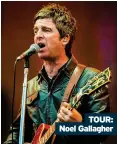  ??  ?? TOUR: Noel Gallagher