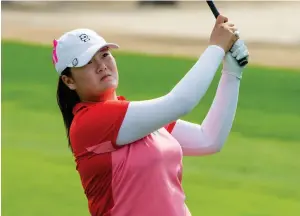  ?? Supplied photo ?? Angel Yin conjured an amazing turnaround on Friday after an average third round. —