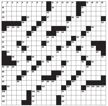  ??  ?? Online subscripti­ons: Today’s puzzle and more than 7,000 past puzzles, nytimes.com/crosswords ($39.95 a year).