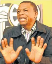  ?? Picture: SIMON MATHEBULA ?? POWER PLAYER: North West ANC chairman Supra Mahumapelo