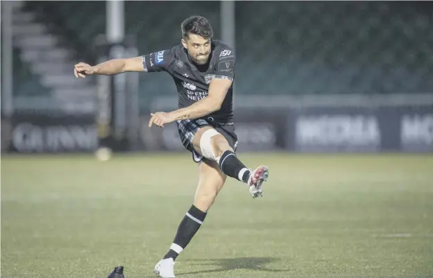  ??  ?? 0 Adam Hastings will make his first Warriors appearance since being injured in October’s Six Nations win over Wales and is among 12 internatio­nals in the starting line-up