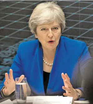  ?? BILD: SN/AFP ?? Premiermin­isterin Theresa May kämpft an vielen Fronten.