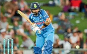  ?? PHOTOSPORT ?? India captain Virat Kohli will only play the next two ODIs before heading home to rest.
