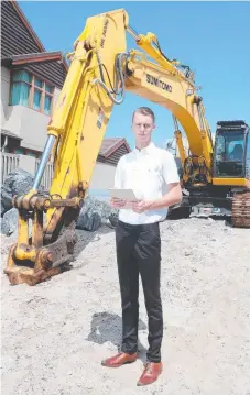  ?? Picture: RICHARD GOSLING ?? Alex Harmer, 20, has founded his own successful technology business securing constructi­on sites.