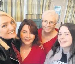  ??  ?? Close connection­s: Amanda St John with daughter Sophia, and with aunt Theresa Jones, her mum, Angela Jamison, and Sophia. Right, at the Friends of Ireland Luncheon with Donald Trump, Taoiseach Leo Varadkar and Speaker Nancy Pelosi. Below, Amanda and Sophia with Amanda’s late father Philip