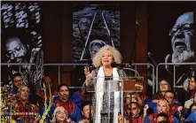  ?? ?? “I cannot imagine the city without this heartbeat,” veteran activist Angela Davis said Sunday at Williams’ tribute. “Cecil was always there for those who are under attack.”