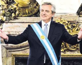  ?? AFP ?? Alberto Fernández, nuevo presidente de Argentina, aseguró que la crisis es un problema heredado del gobierno de Mauricio Macri.