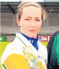  ??  ?? Sporting hero: Antrim camogie icon Jane Adams