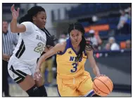  ?? (NWA Democrat-Gazette/Charlie Kaijo) ?? Arin Freeman (right) was North Little Rock’s top bench player last season as a sophomore, but she has become a leader as a junior, averaging 12.2 points and 4.6 rebounds per game.