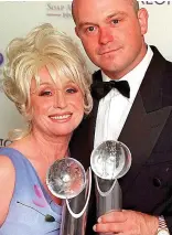  ??  ?? Stars: Barbara Windsor and Ross Kemp at 1999’s British Soap Awards