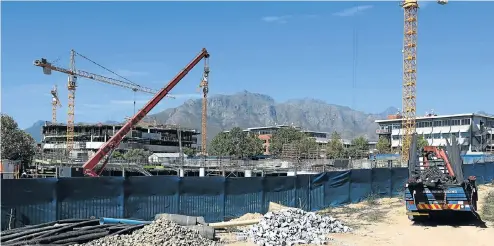  ?? Picture: Esa Alexander ?? The Capitec head office constructi­on site outside Stellenbos­ch is a physical symbol of the bank’s powerful growth.