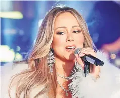  ??  ?? Carey performs during New Year’s eve celebratio­ns in New York City, last Dec 31. — Reuters file photo