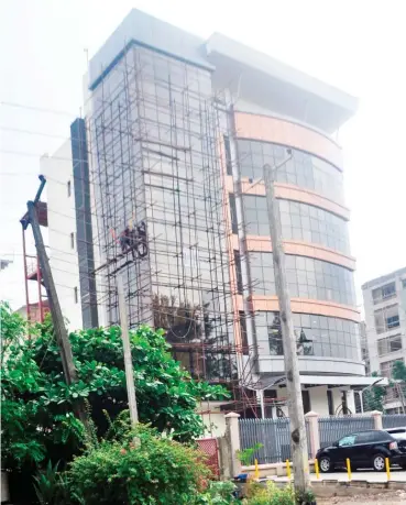  ?? ?? Building under constructi­on at GRA in Lagos